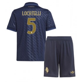 Dětské fotbalový komplet Juventus Manuel Locatelli #5 Tretí košile 2024-25 Krátkým Rukávem